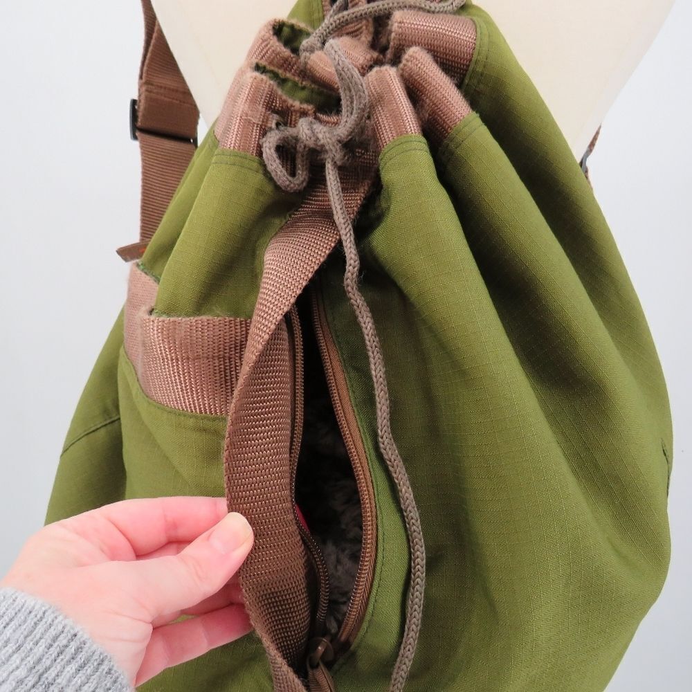 Parcel Unisex Mens Womens Large Hunter Green Convertible Duffel Backpack - Picture 11 of 16